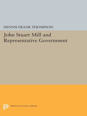 cover image of John Stuart Mill and Representative Government
